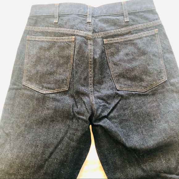 NWOT Uniqlo high waisted flare dark wash jeans - Picture 6 of 9